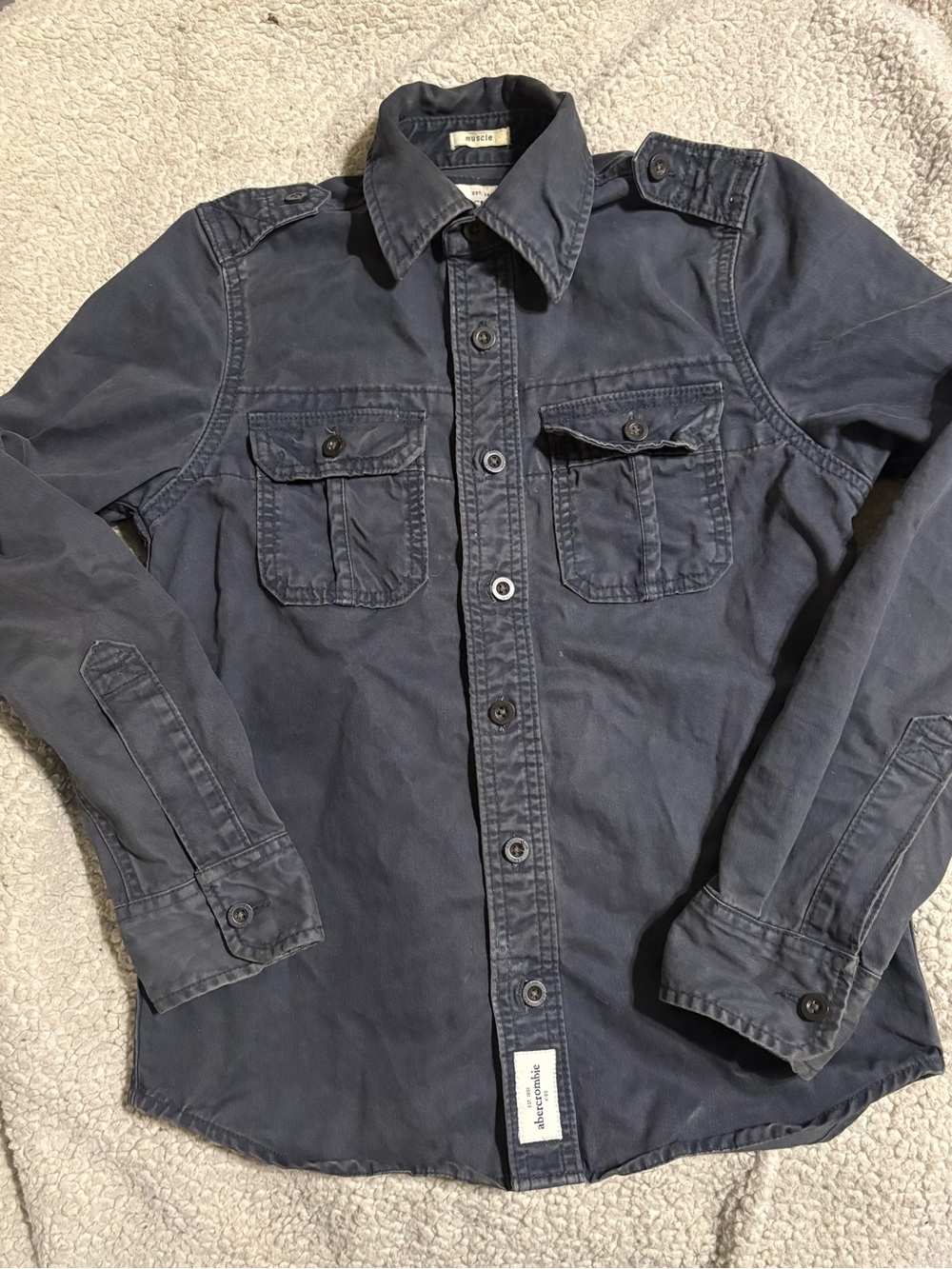 Abercrombie & Fitch Boy’s  Navy Blue Shirt/jacket